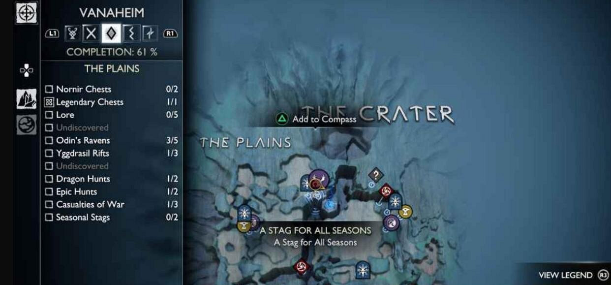 《戰神5》純粹之鹿在哪？支線任務四季雄鹿位置分布