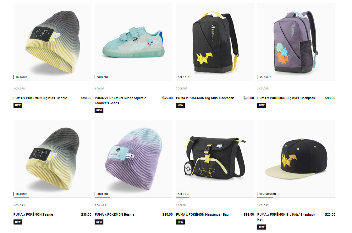 彪馬 x 寶可夢聯名服飾公開 現已正式開售
