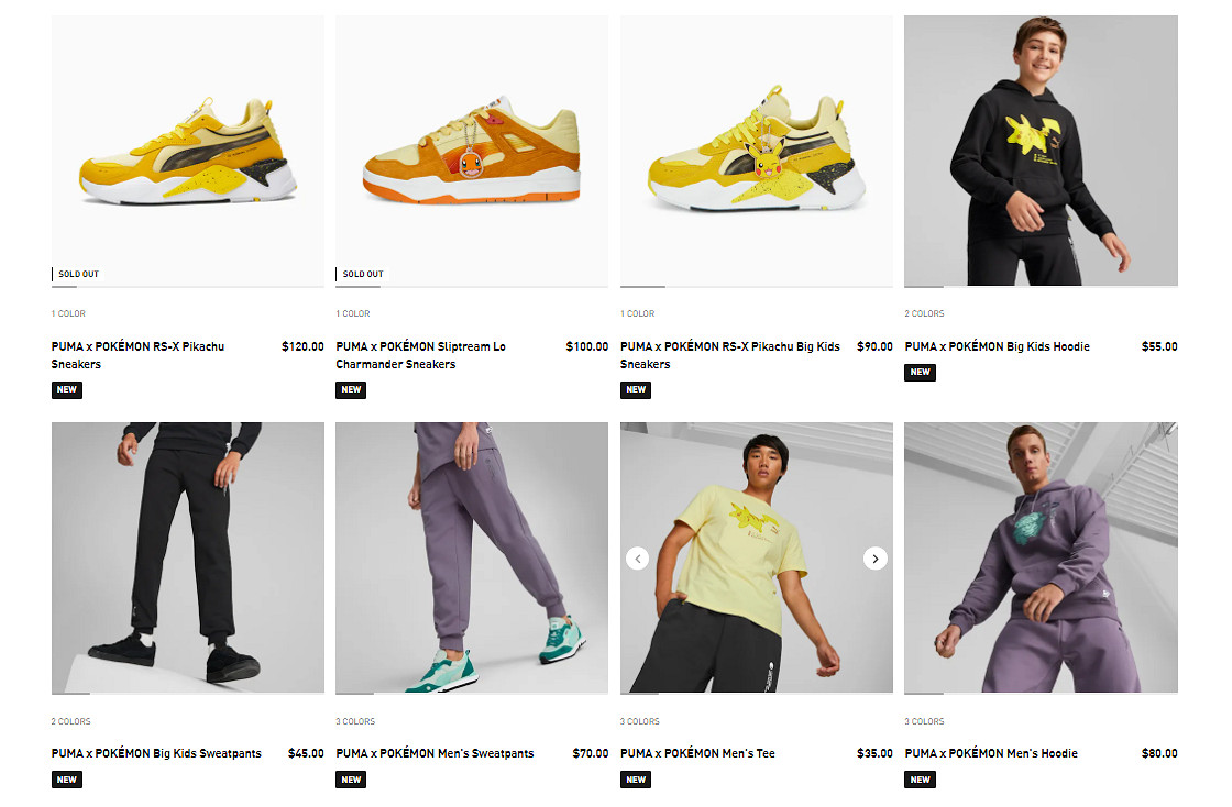 彪馬 x 寶可夢聯名服飾公開 現已正式開售