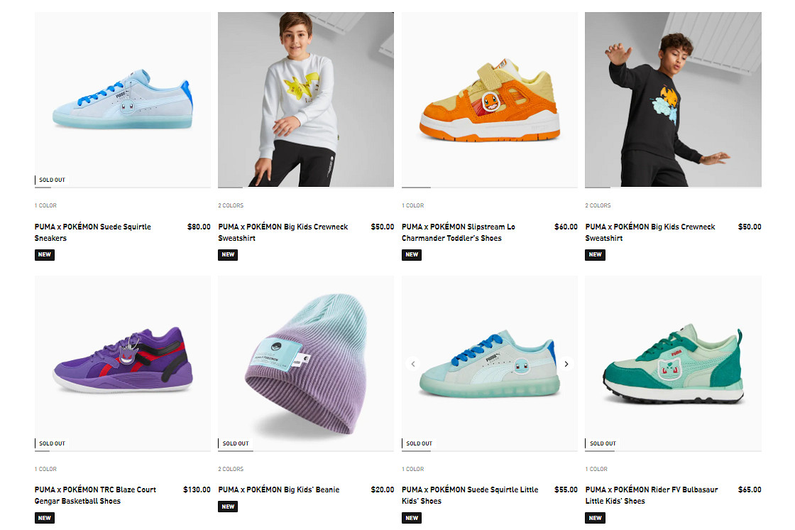 彪馬 x 寶可夢聯名服飾公開 現已正式開售