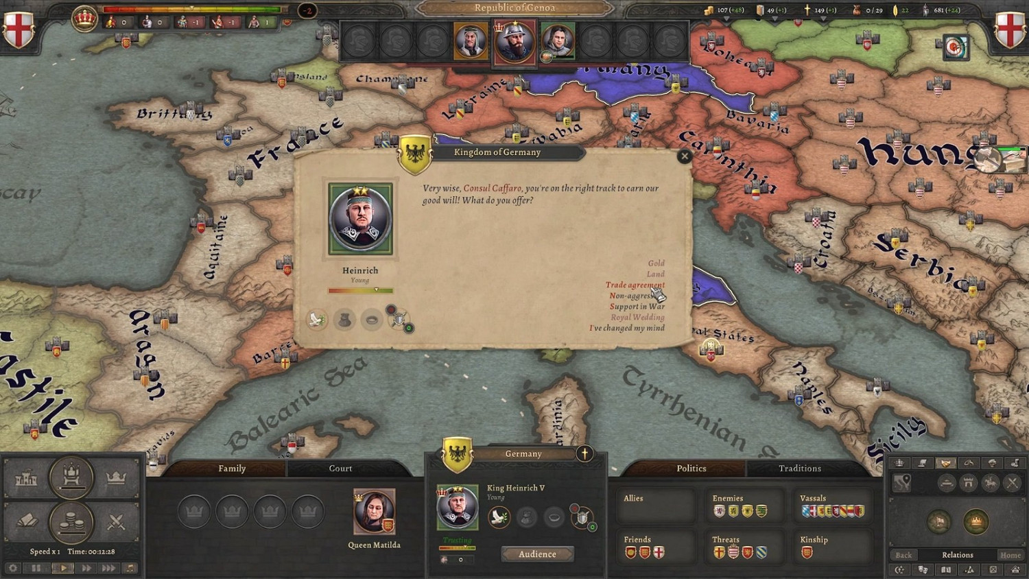 策略模擬《榮譽騎士2：君主》12.6登陸Steam 支援中配