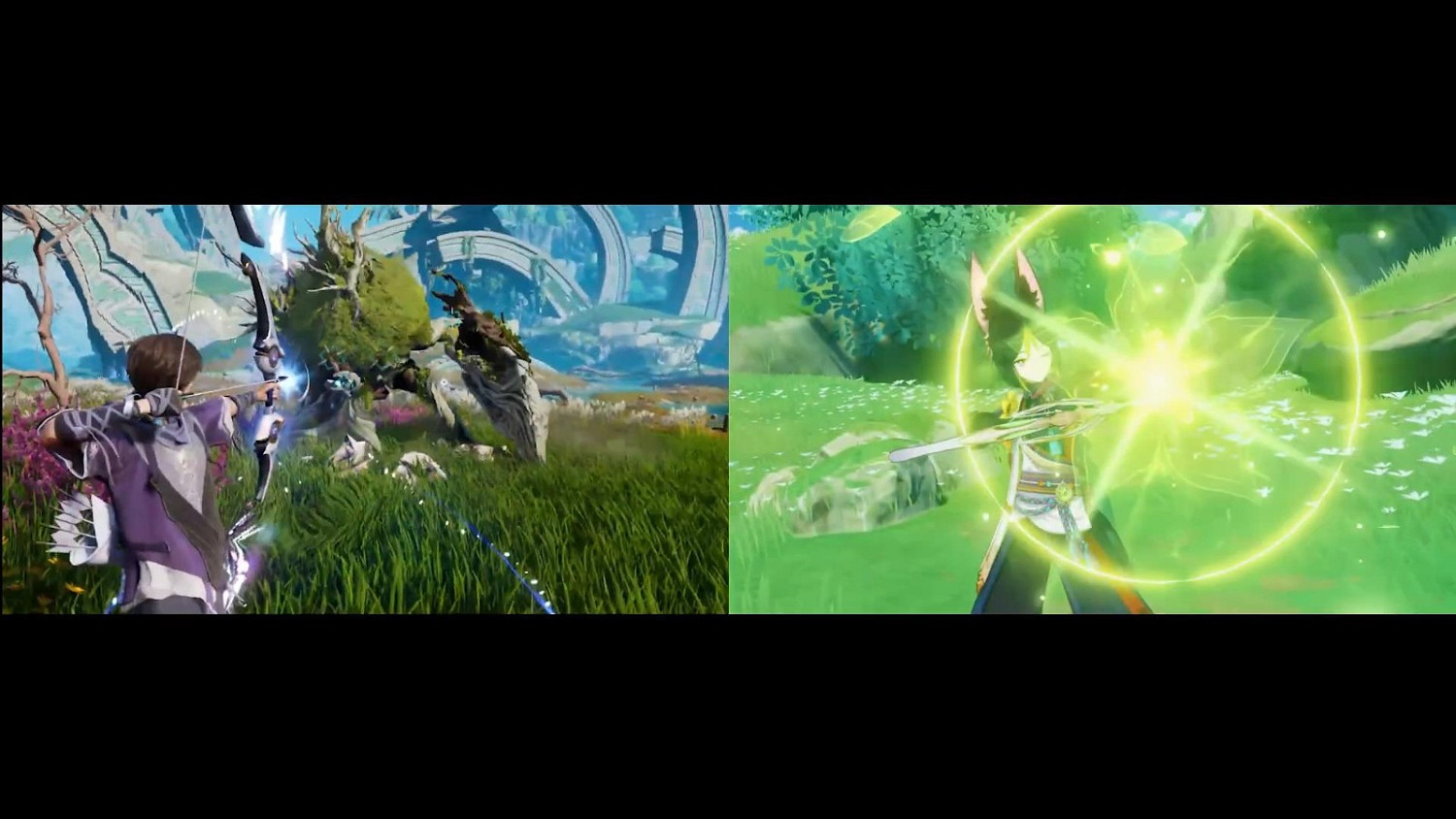 《王者榮耀世界》與《原神》對比 看起來都很不錯