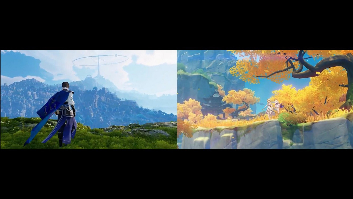 《王者榮耀世界》與《原神》對比 看起來都很不錯