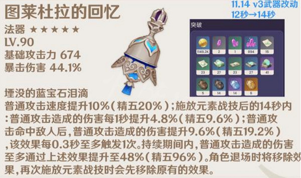 《原神》圖萊杜拉的回憶怎麽樣?圖萊杜拉的回憶屬性介紹 《原神》圖萊杜拉的回憶怎麽樣?圖萊杜拉的回憶屬性介紹