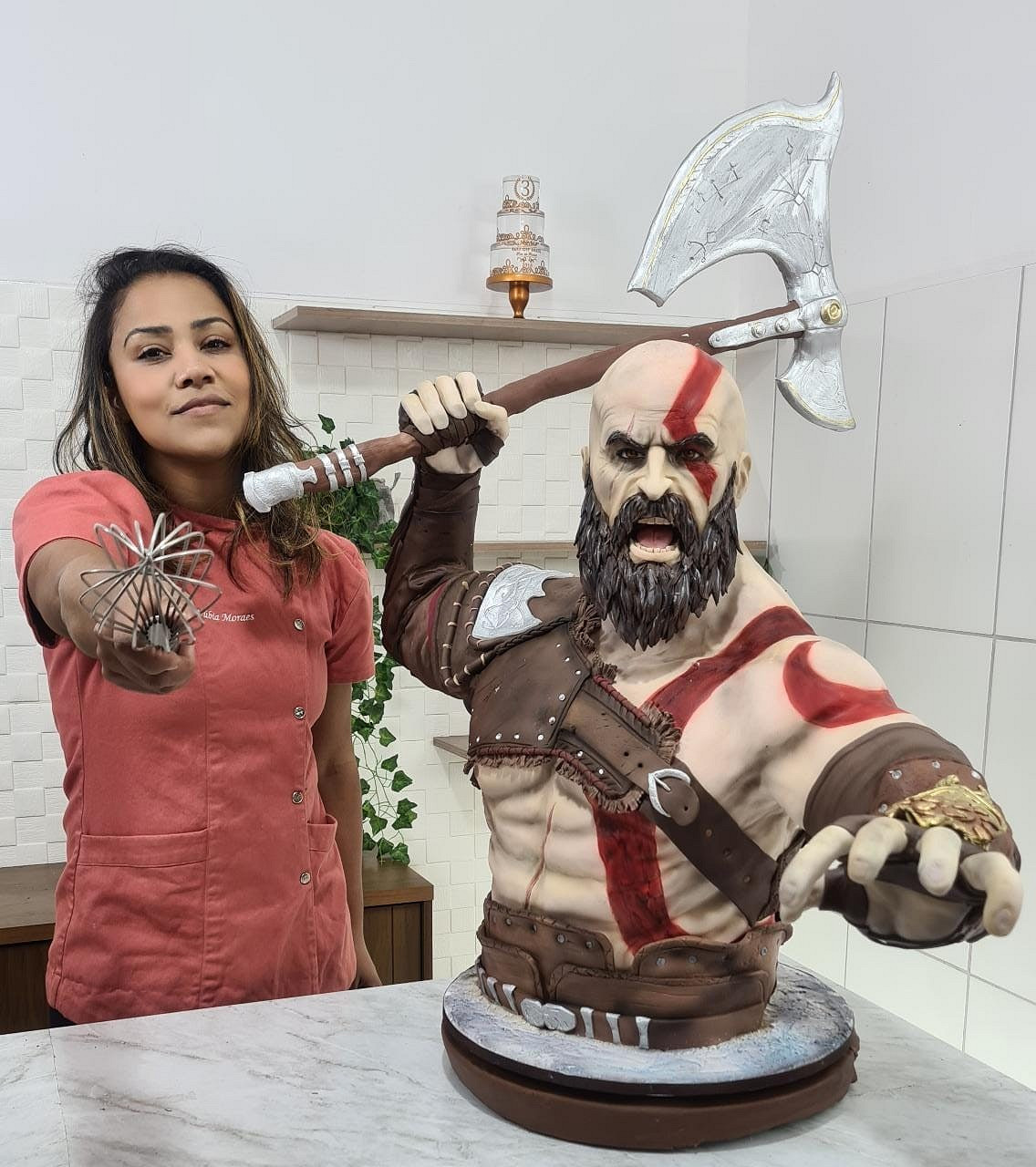 飯製《戰神:諸神黃昏》奎爺蛋糕太逼真!官方狂點讚 飯製《戰神:諸神黃昏》奎爺蛋糕太逼真!官方狂點讚