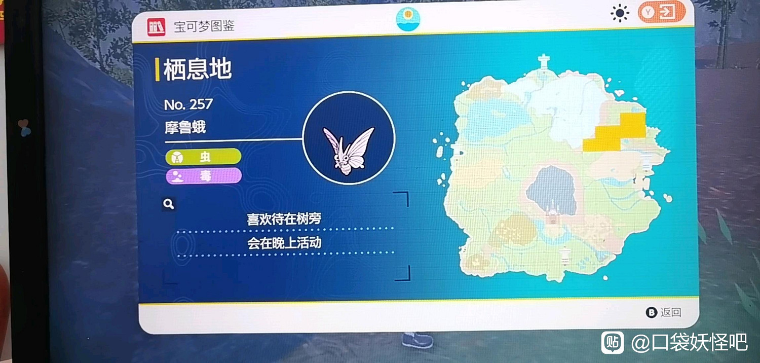 寶可夢朱紫朱版本摩魯蛾在哪裡抓