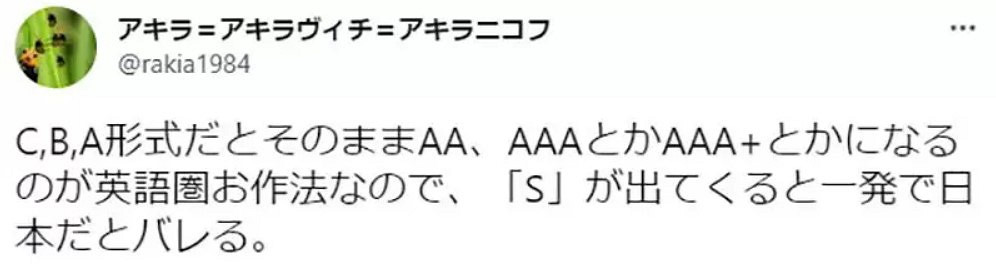 日本人會把[S」當作最高等級?玩家熱議評級來源! 日本人會把[S」當作最高等級?玩家熱議評級來源!