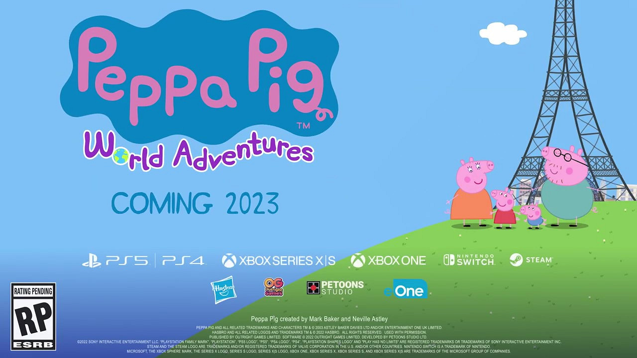 《小豬佩奇：環遊世界》預告 2023年發售