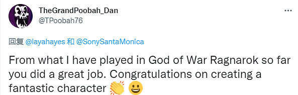 《戰神：諸神黃昏》黑妹演員曬美照 玩家誇讚真漂亮