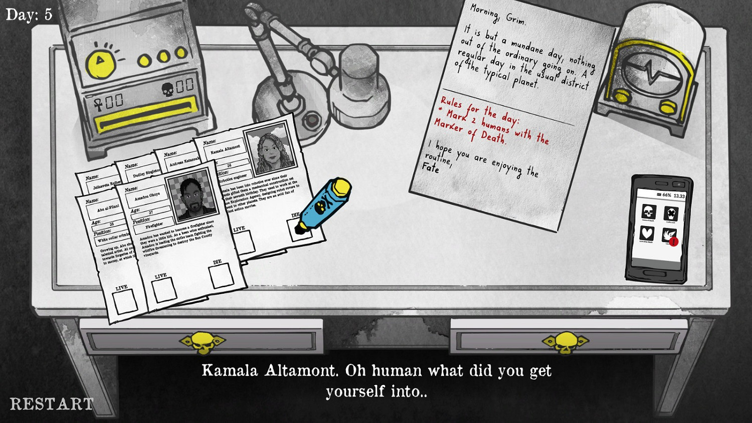 2D文字遊戲《死亡與稅賦》Steam現已添加官方中文