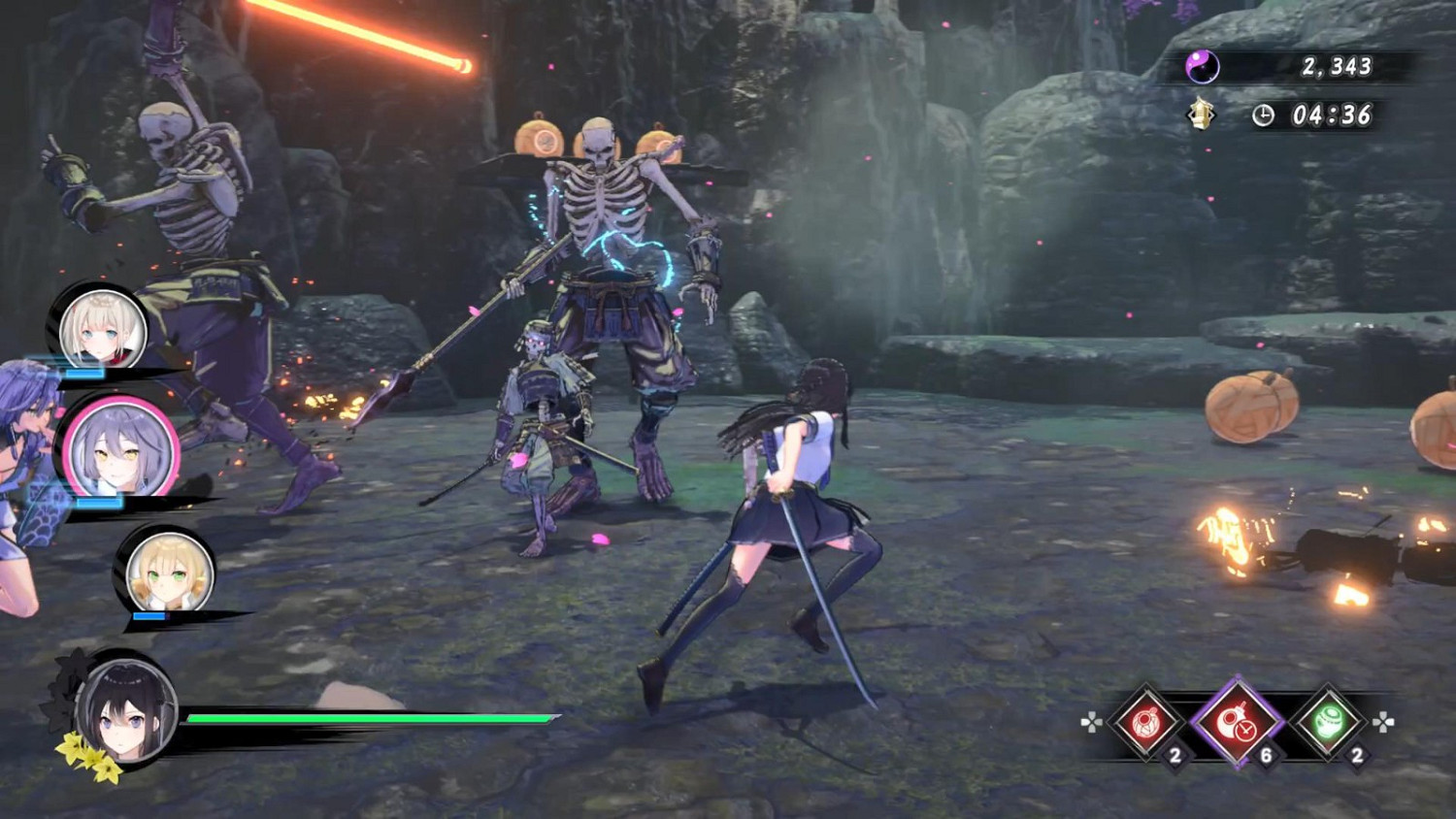 美少女動作遊戲《武士少女》新實機展示 JK爆衣戰鬥