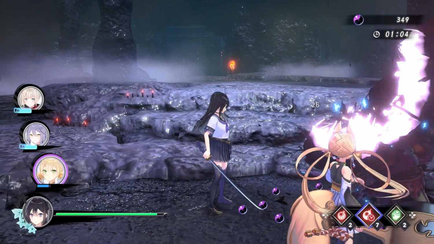 美少女動作遊戲《武士少女》新實機展示 JK爆衣戰鬥