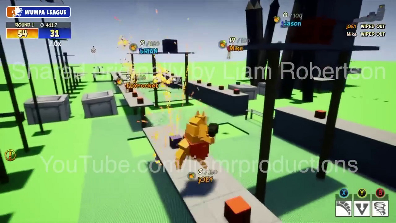 《袋狼大進擊》對戰遊戲《Wumpa League》早期實機洩露 《袋狼大進擊》對戰遊戲《Wumpa League》早期實機洩露