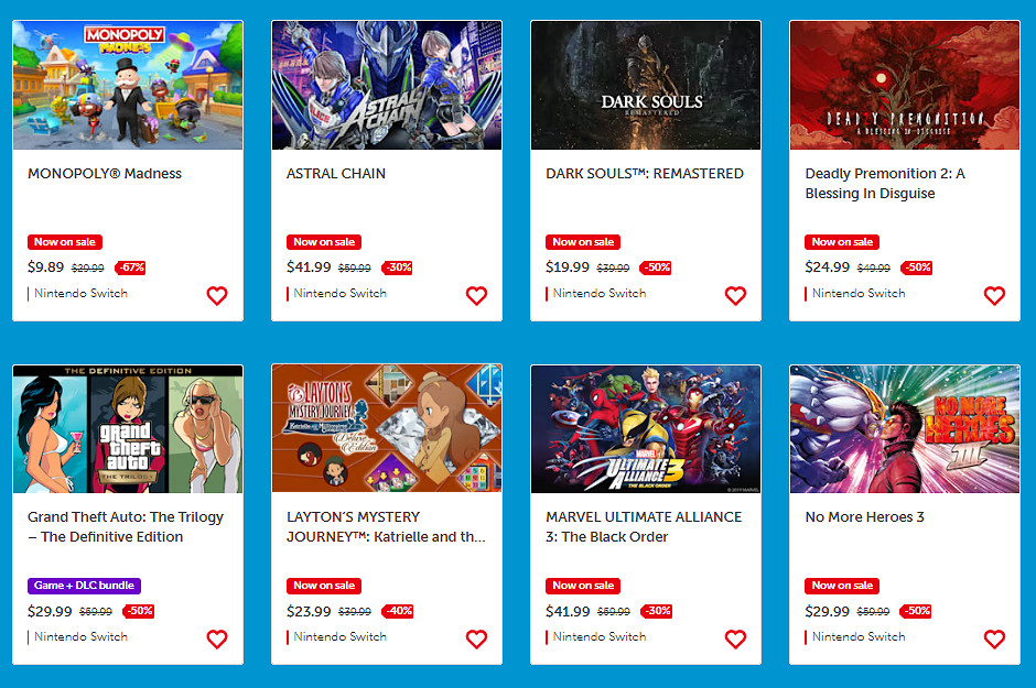 任天堂美服eShop開啟網路惠活動 遊戲最低至五折 任天堂美服eShop開啟網路惠活動 遊戲最低至五折