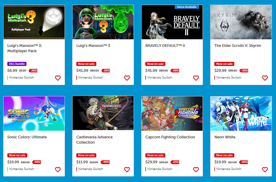 任天堂美服eShop開啟網路惠活動 遊戲最低至五折 任天堂美服eShop開啟網路惠活動 遊戲最低至五折