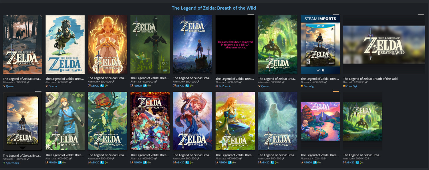 任天堂要求圖片分享網站刪除Switch遊戲在V社掌機上的封面