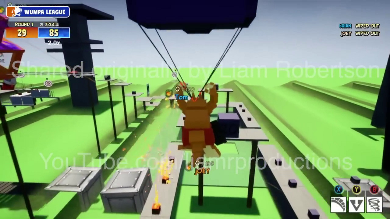 《袋狼大進擊》對戰遊戲《Wumpa League》早期實機洩露 《袋狼大進擊》對戰遊戲《Wumpa League》早期實機洩露