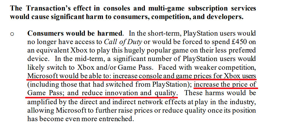 索尼:微軟收購動視暴雪成功後肯定讓主機和 Xbox Game Pass (XGP) 漲價 索尼:微軟收購動視暴雪成功後肯定讓主機和 Xbox Game Pass (XGP) 漲價