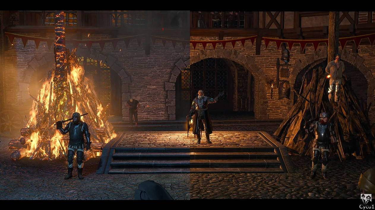 《巫師3》次世代版與原版影片對比 光影效果增明顯增強