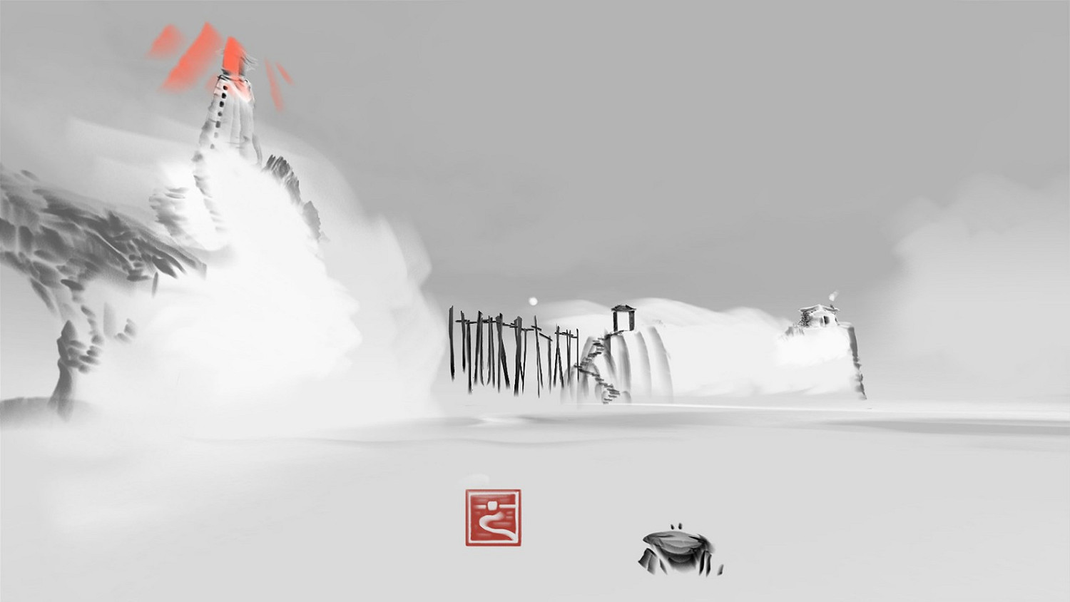 水墨風冒險解謎遊戲《冬蜃樓》現已在Steam發售