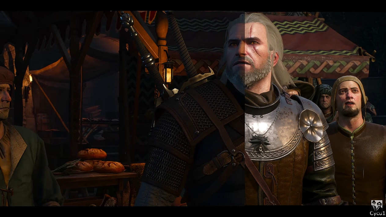 《巫師3》次世代版與原版影片對比 光影效果增明顯增強