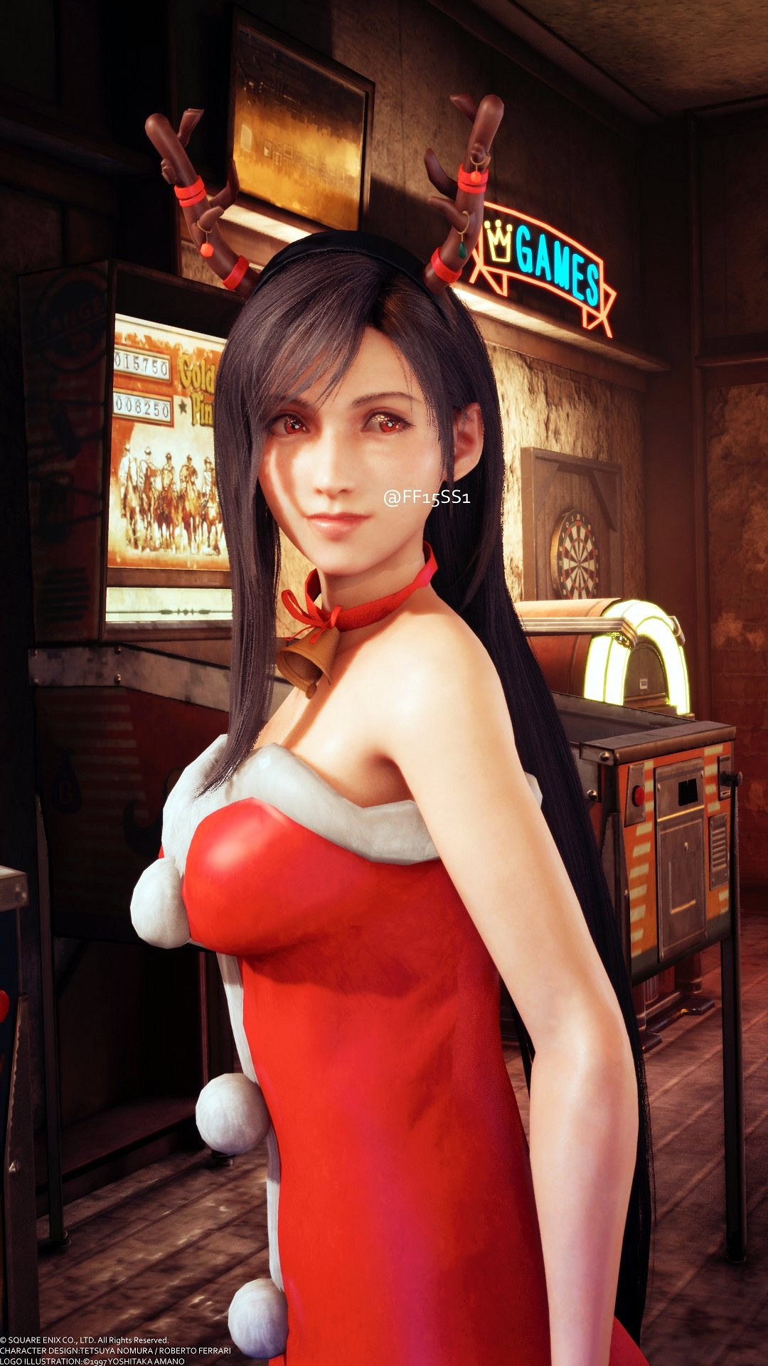 清純可愛！《最終幻想7重製版》蒂法聖誕小鹿套裝Mod