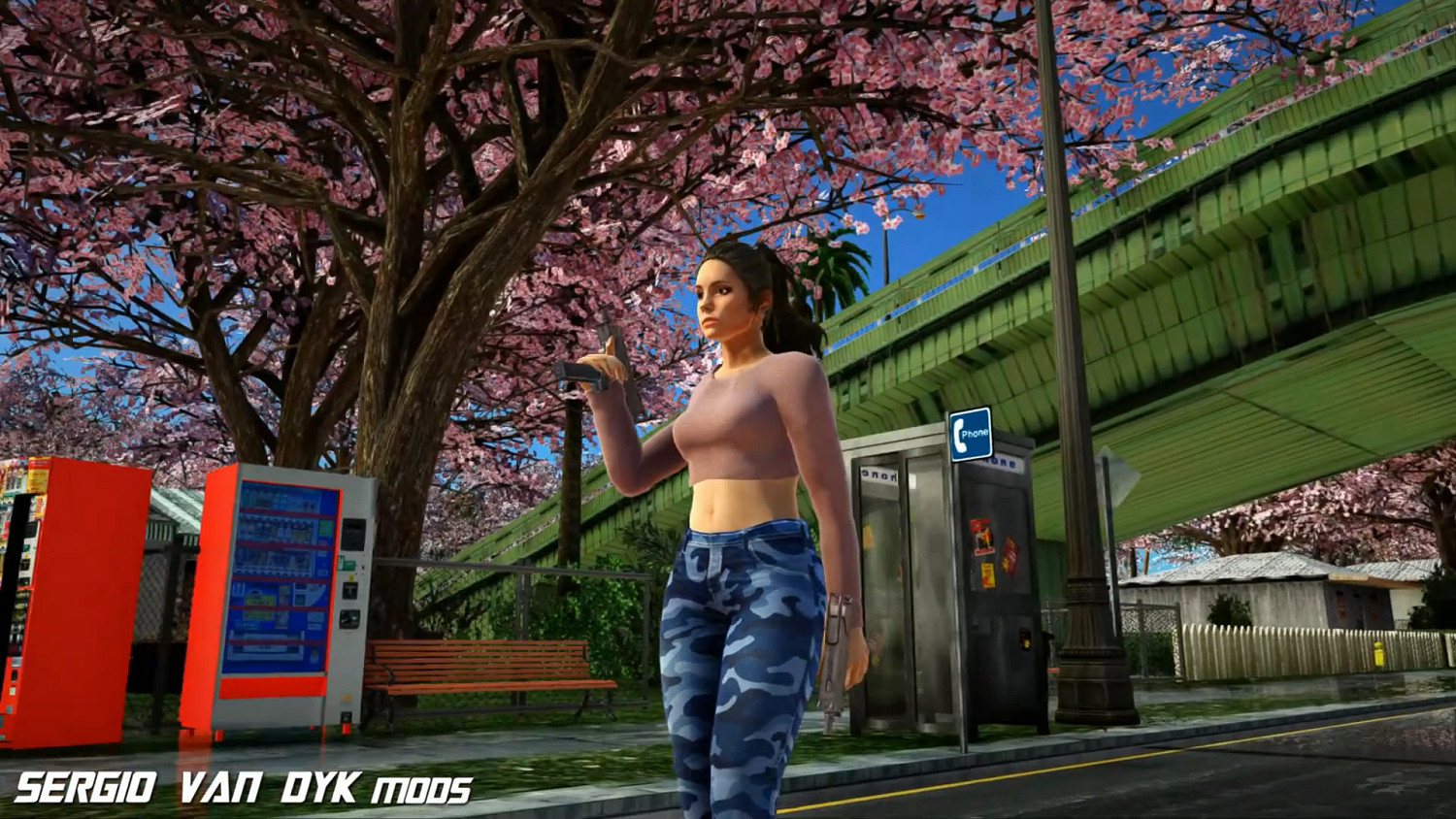 《GTA6》女主角亂入!《GTA SA》超酷人物MOD發布 《GTA6》女主角亂入!《GTA SA》超酷人物MOD發布