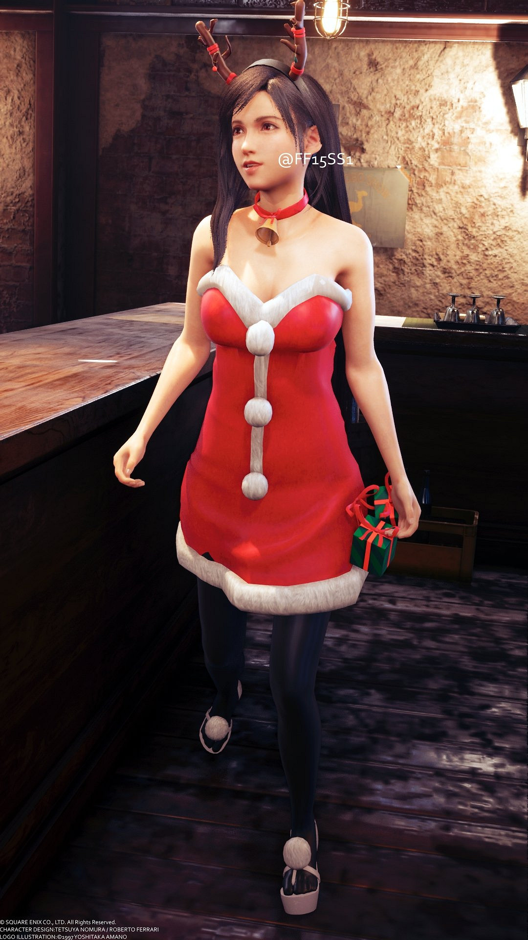 清純可愛！《最終幻想7重製版》蒂法聖誕小鹿套裝Mod