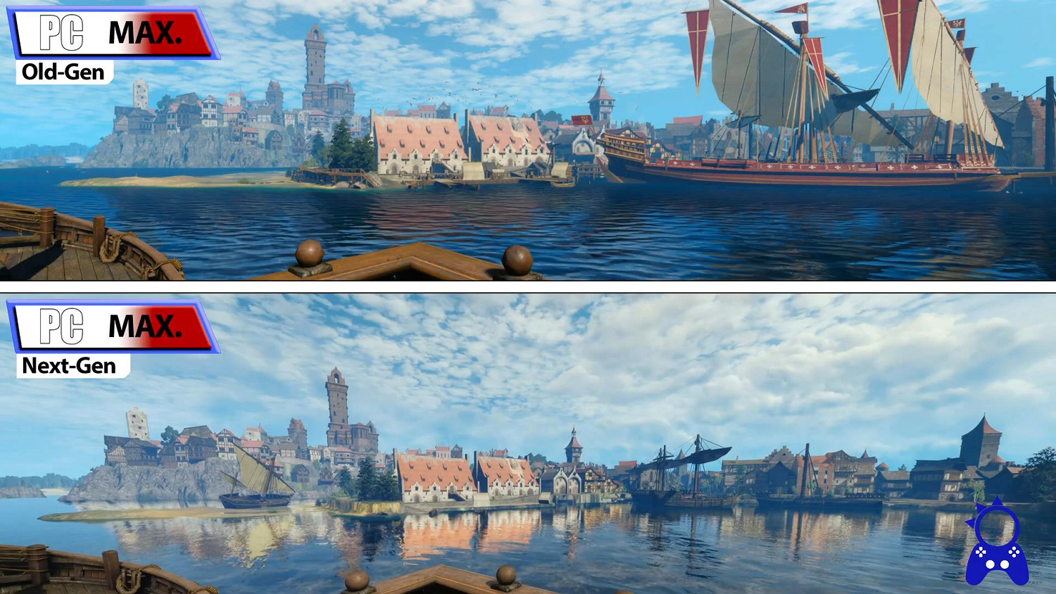 各平台《巫師3》原版與次世代版畫面對比：主機大提升