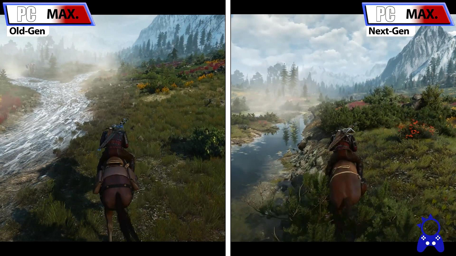 各平台《巫師3》原版與次世代版畫面對比：主機大提升