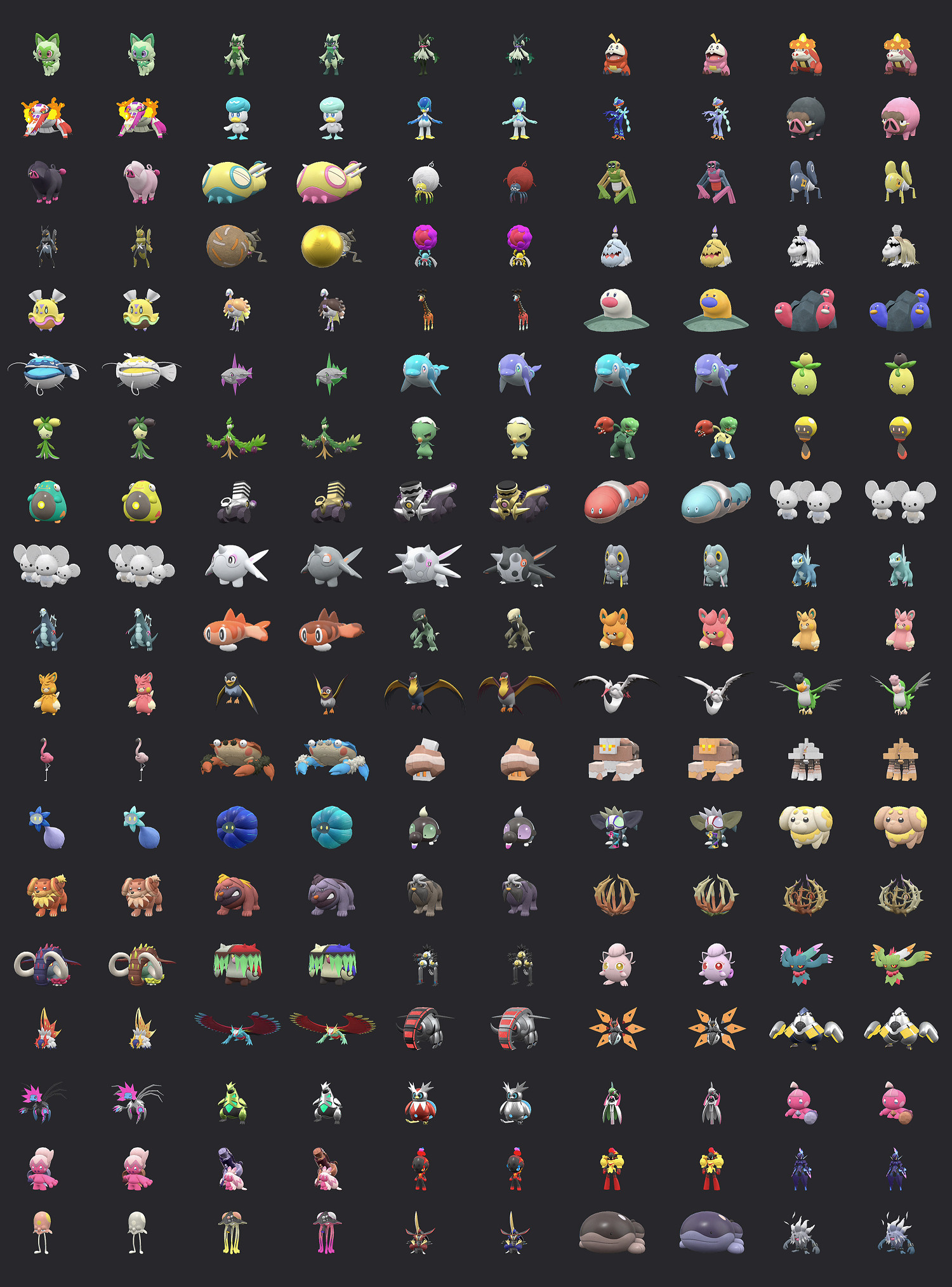 《寶可夢朱紫》閃光和普通的區別對比精靈圖鑒閃光和不閃光的區別 《寶可夢朱紫》閃光和普通的區別對比精靈圖鑒閃光和不閃光的區別