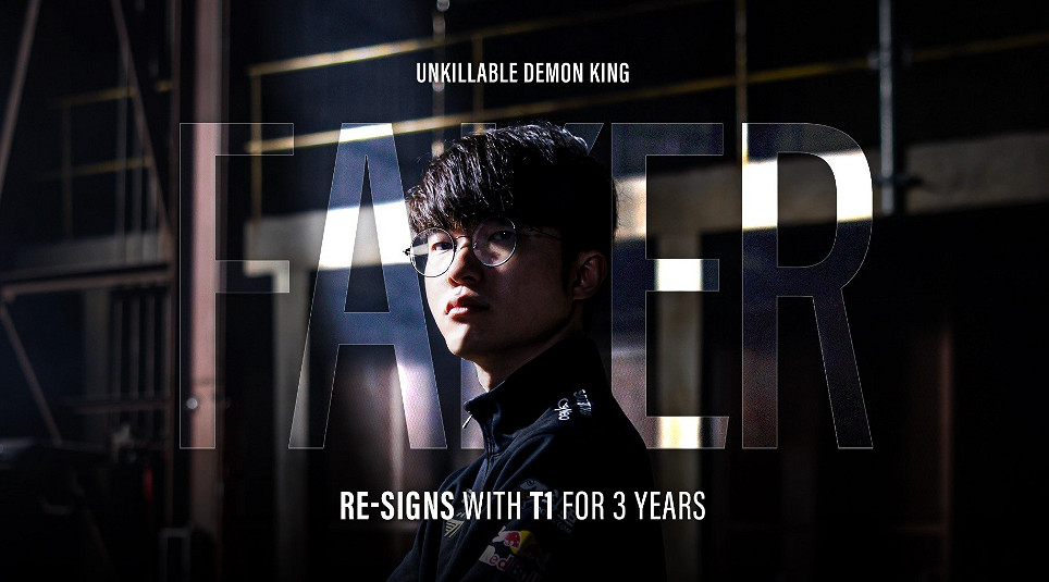 繼續並肩作戰!《英雄聯盟》T1官宣與Faker續約3年! 繼續並肩作戰!《英雄聯盟》T1官宣與Faker續約3年!