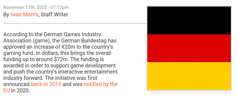 德國遊戲人看見政府發的7000萬美元，嘴都笑裂了