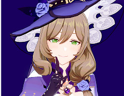 《戀活Sunshine》人物卡原神魔女麗莎分享 原神魔女麗莎怎麽捏？