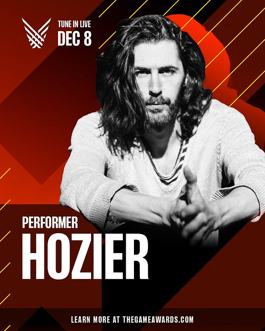 歌手Hozier將參與本屆TGA 與《戰神》作曲家帶來表演 歌手Hozier將參與本屆TGA 與《戰神》作曲家帶來表演