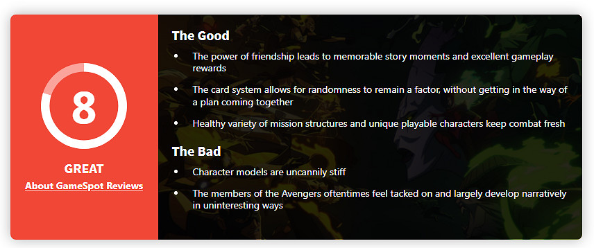 《漫威暗夜之子》全球媒體評分解禁 MC站均分84！