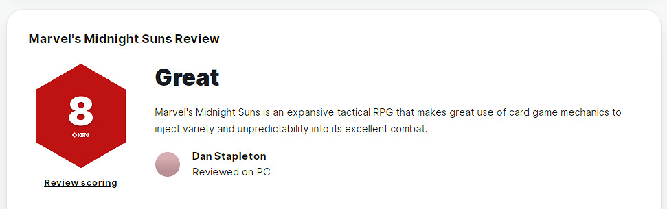 《漫威暗夜之子》全球媒體評分解禁 MC站均分84！