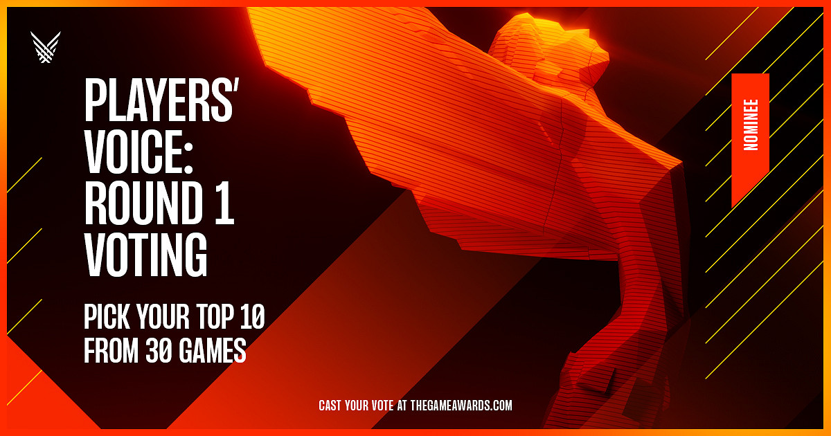 TGA22：&quot;玩家之聲&quot;獎首輪投票結束 法環戰神暫時平票