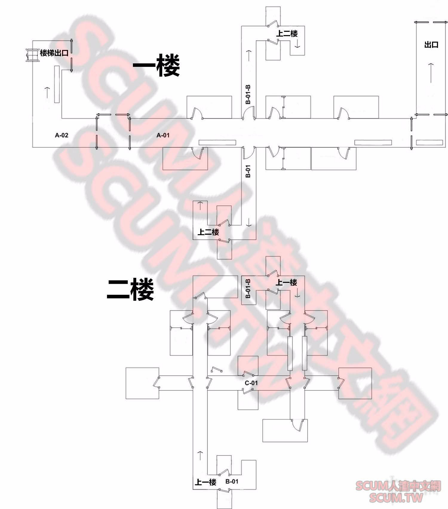 《人渣》SCUM地堡平面圖示注一覽 SCUM地堡怎麽走 《人渣》SCUM地堡平面圖示注一覽 SCUM地堡怎麽走