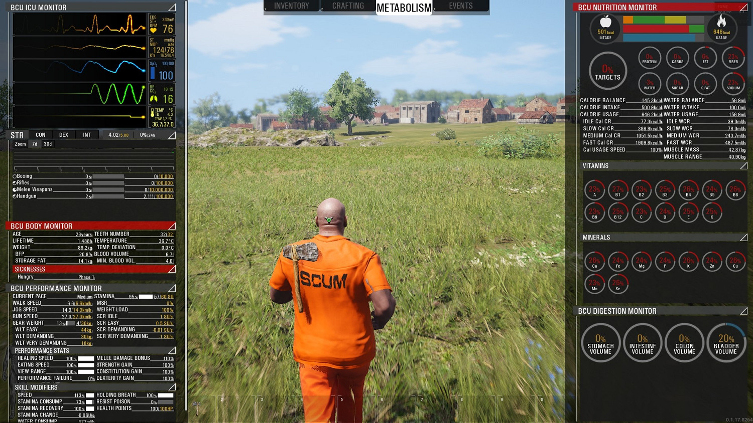 《人渣》SCUM角色創建面板數值及伺服器選擇指南影片分享