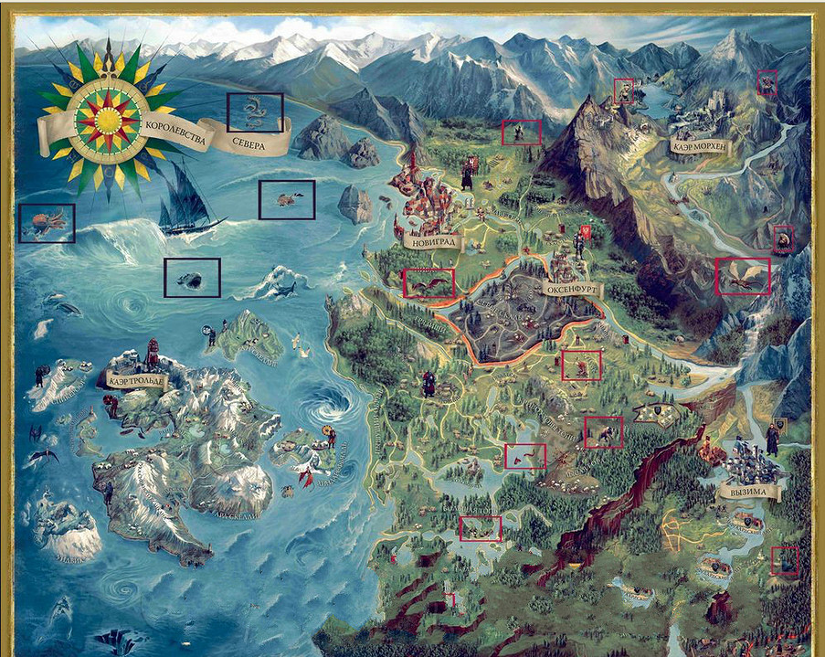 《巫師3:狂獵》難點怪物地圖位置攻略 《巫師3:狂獵》難點怪物地圖位置攻略