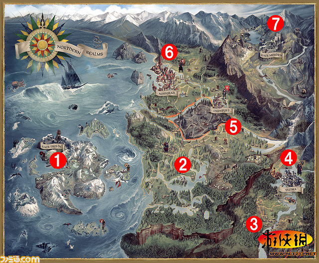 《巫師3:狂獵》世界地圖七大區域介紹攻略 《巫師3:狂獵》世界地圖七大區域介紹攻略