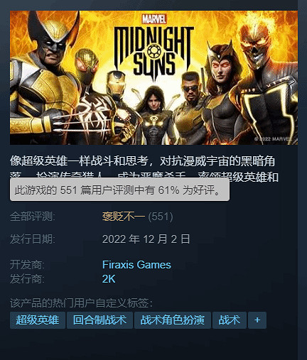 《漫威午夜之子》Steam褒貶不一 遊戲優化拖後腿！