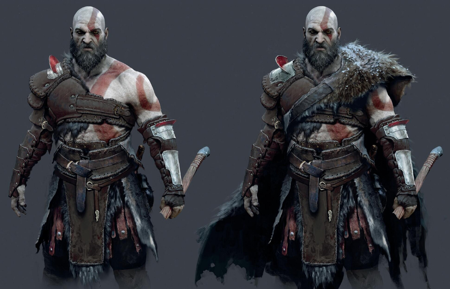 《戰神：諸神黃昏》早期概念圖曝光 奎爺更凶神惡煞