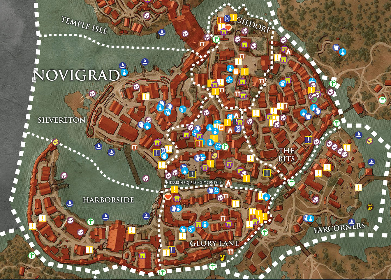 《巫師3:狂獵》全收集地圖攻略 全物品收集地圖 《巫師3:狂獵》全收集地圖攻略 全物品收集地圖