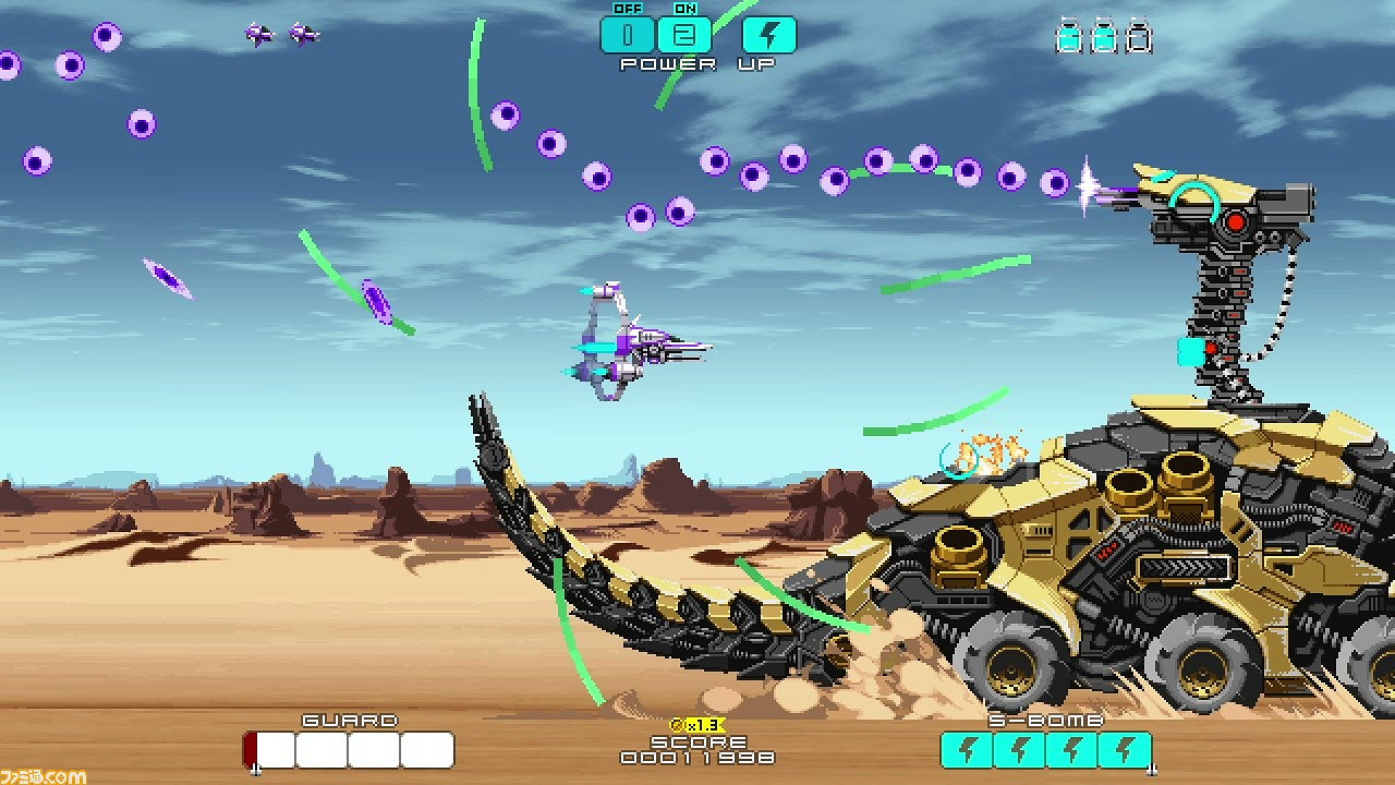 2D橫版飛行射擊遊戲《逆流銀翼》將登Switch平台！