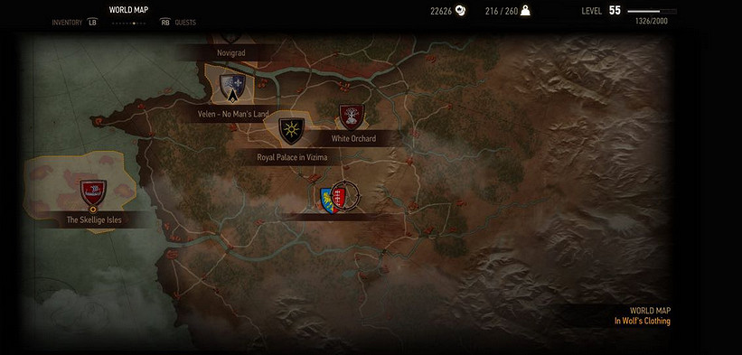 《巫師3：狂獵》DLC血與酒陶森特公國地圖一覽