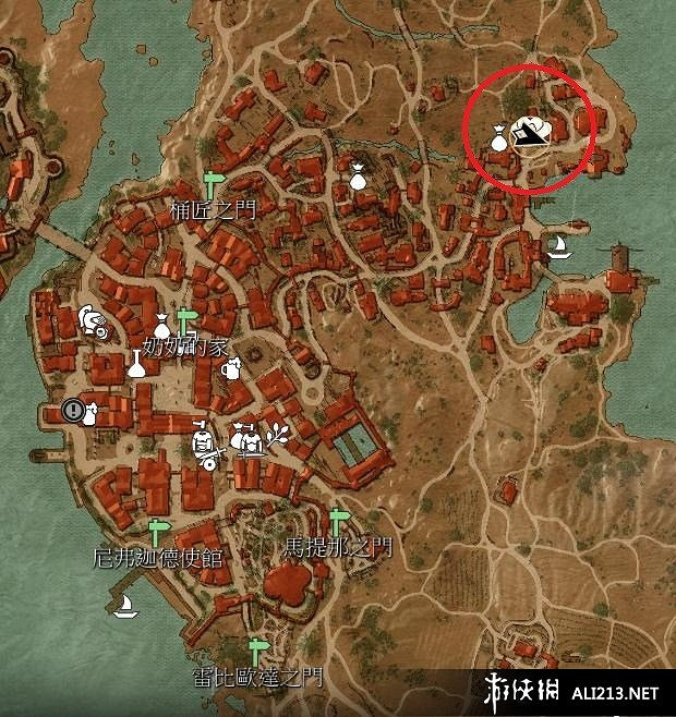 《巫師3：狂獵》血與酒妓院位置圖解 妓院位置在哪