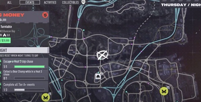 《極速快感：桀驁不馴》在哪躲警察刷錢？躲警察刷錢地點分享