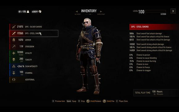 《巫師3:狂獵》二周目貓套和暴傷套傷害解析 《巫師3:狂獵》二周目貓套和暴傷套傷害解析